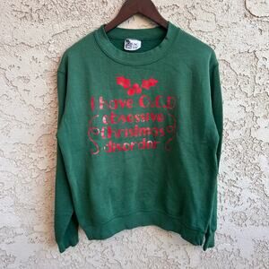 Vintage 90s Ugly Christmas Sweatshirt Size Womens Small